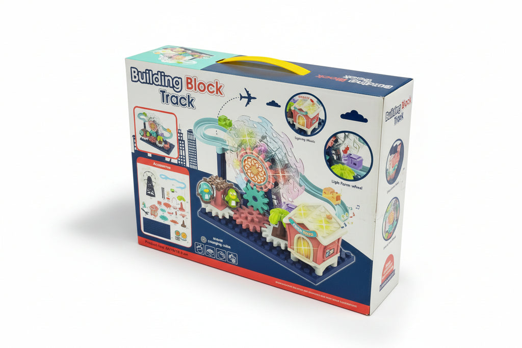 Building Block Track – Light &amp; Music Interactive Toy Set