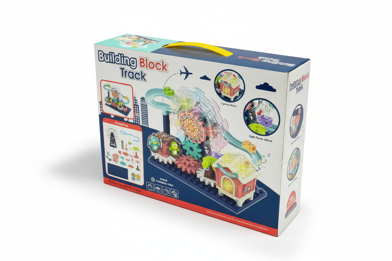 Building Block Track – Light &amp; Music Interactive Toy Set