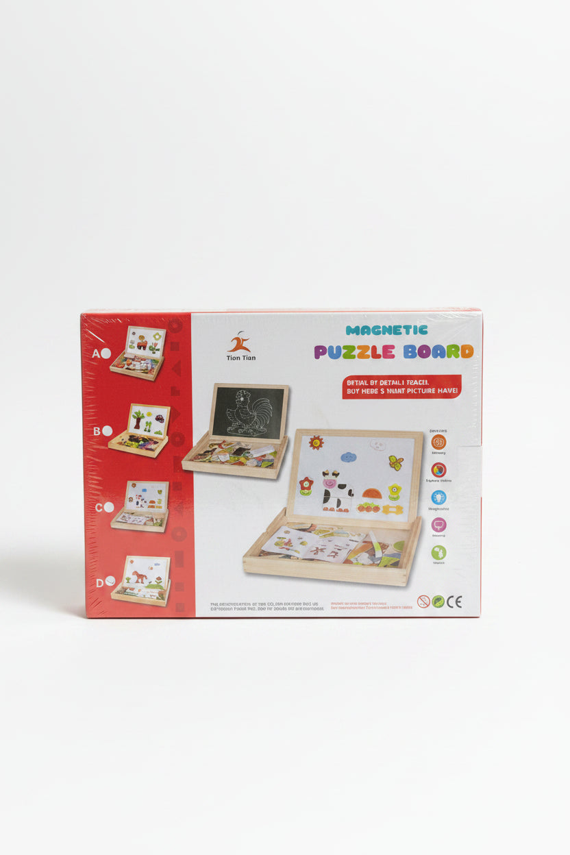 Magnetic Puzzle Board – 2-in-1 Educational Activity Set
