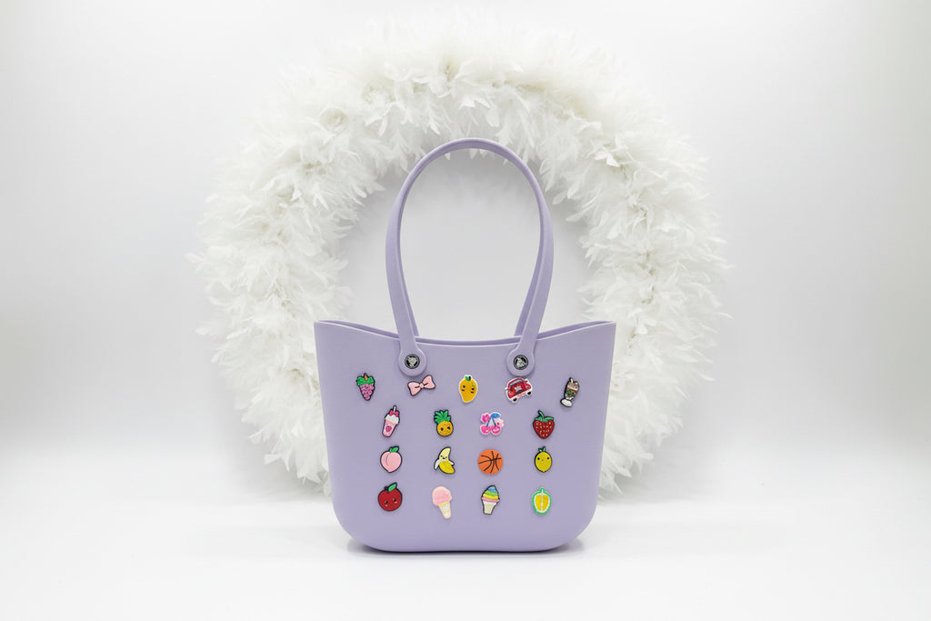 Cute EVA Charm Tote Bag 👜