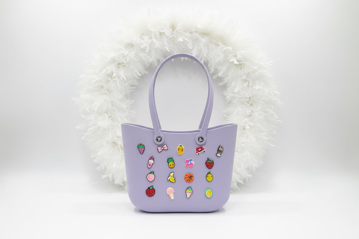 Cute EVA Charm Tote Bag 👜