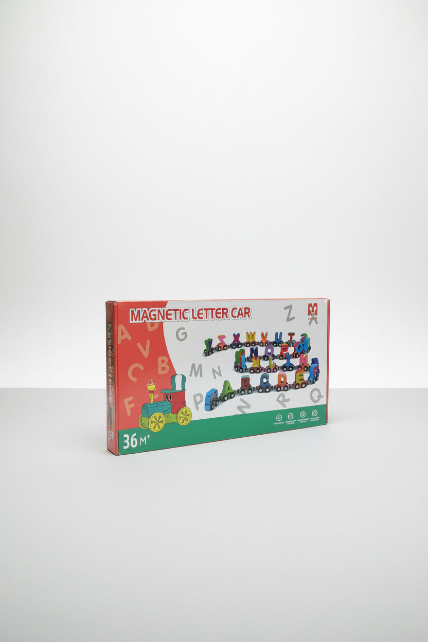 Magnetic Letter Car Set – 36 Pieces