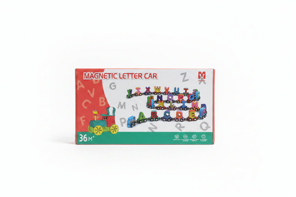Magnetic Letter Car Set – 36 Pieces