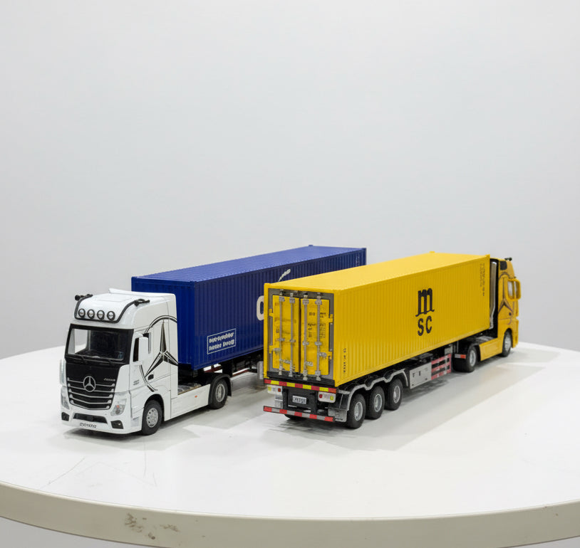 1:24 Scale Die-Cast Container Transport Truck