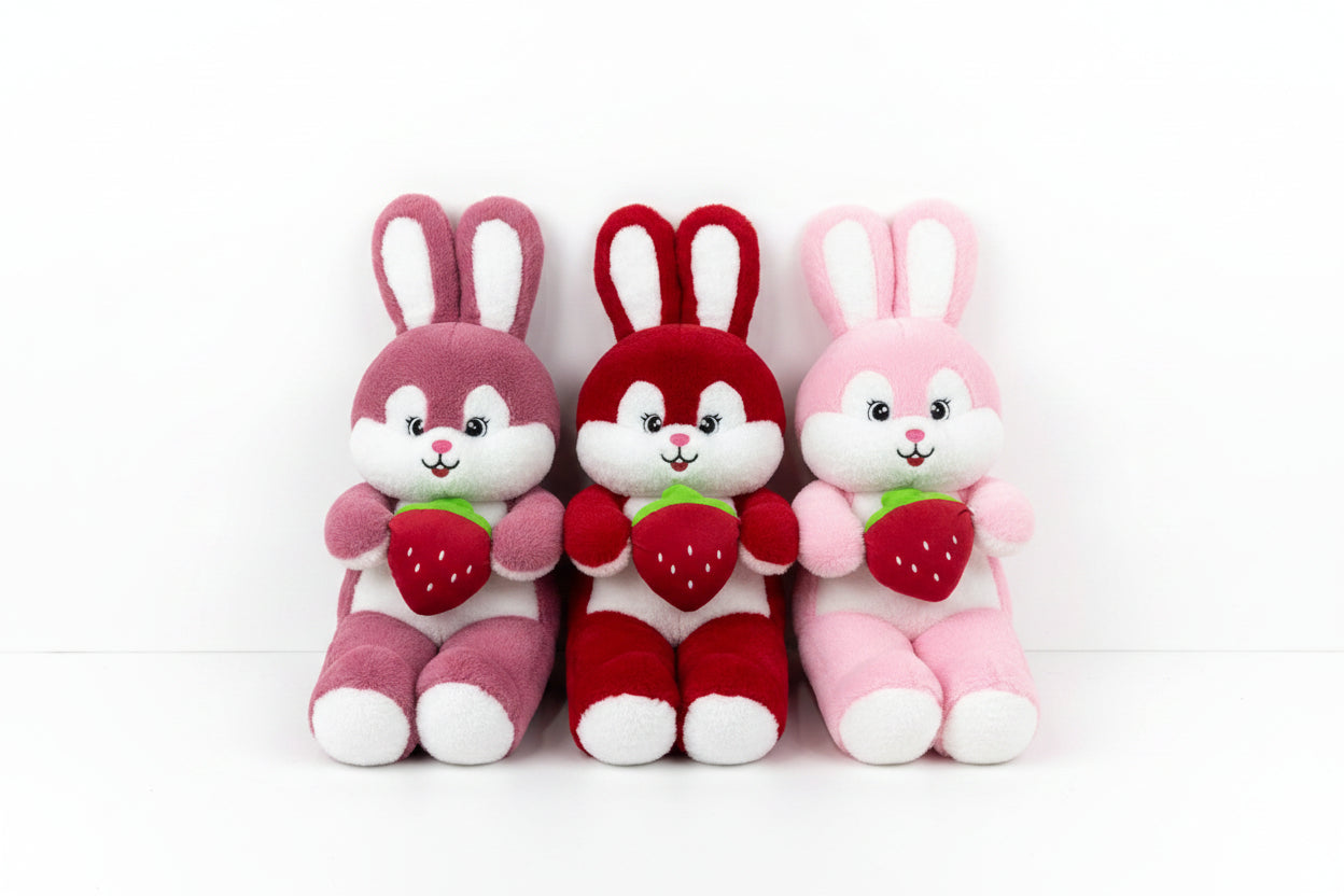 Strawberry Bunny Plush Toy