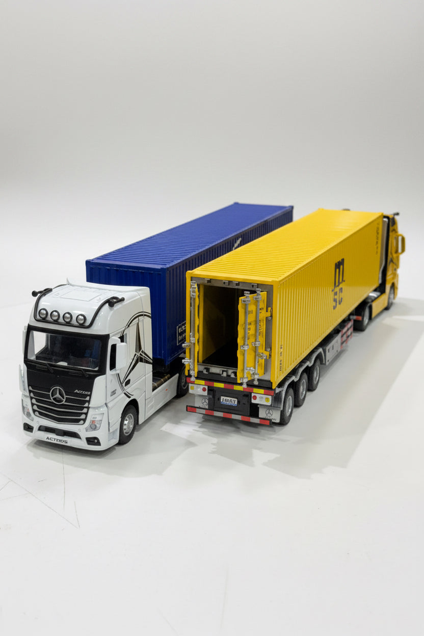 1:24 Scale Die-Cast Container Transport Truck