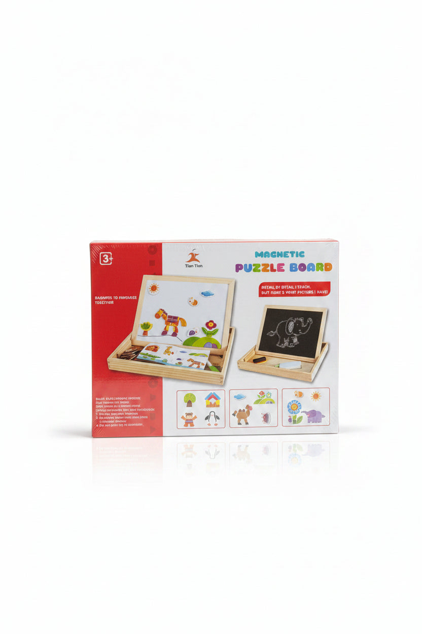 Magnetic Puzzle Board – 2-in-1 Educational Activity Set