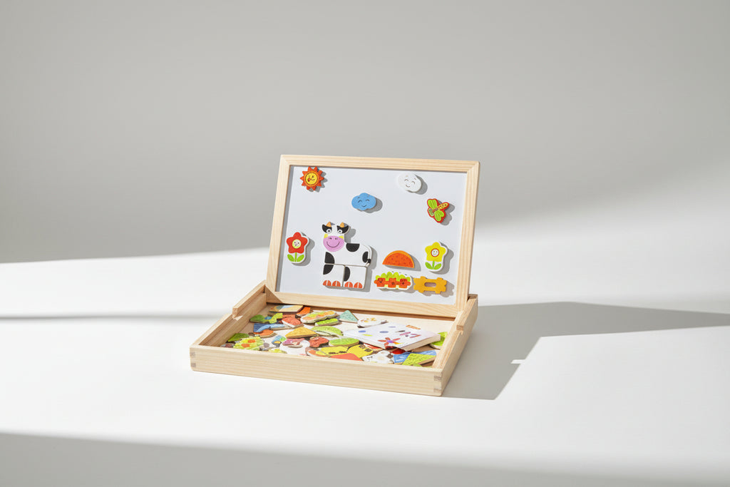 Magnetic Puzzle Board – 2-in-1 Educational Activity Set