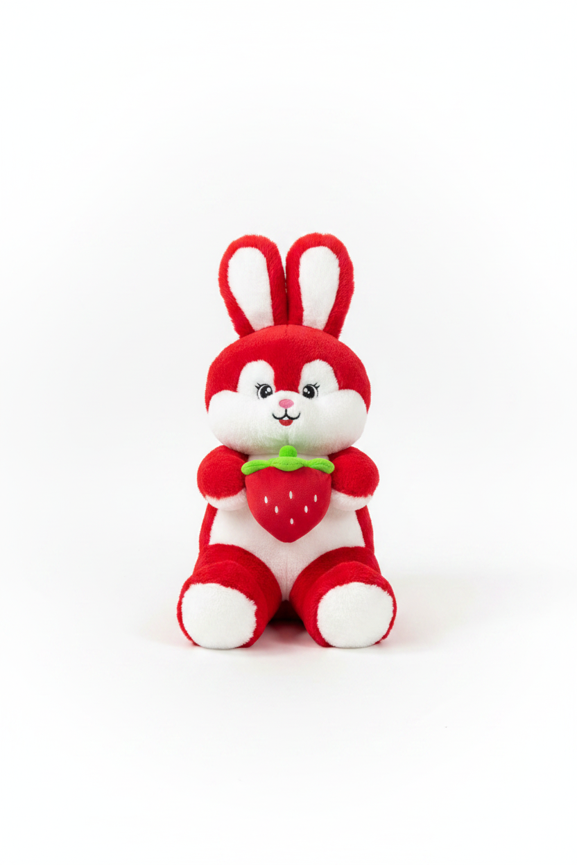 Strawberry Bunny Plush Toy