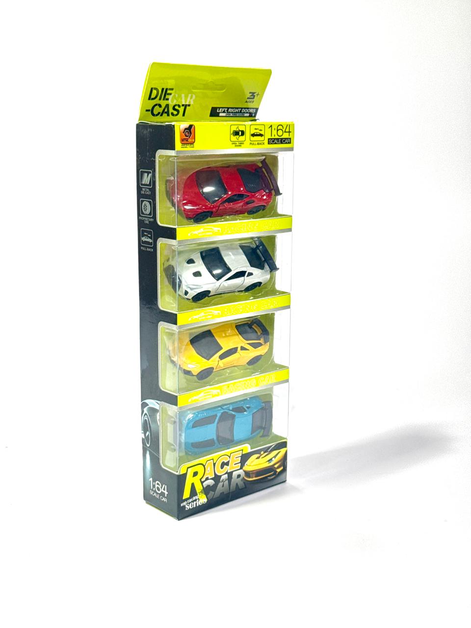 Die-Cast Mini Race Car Set – 1:64 Scale