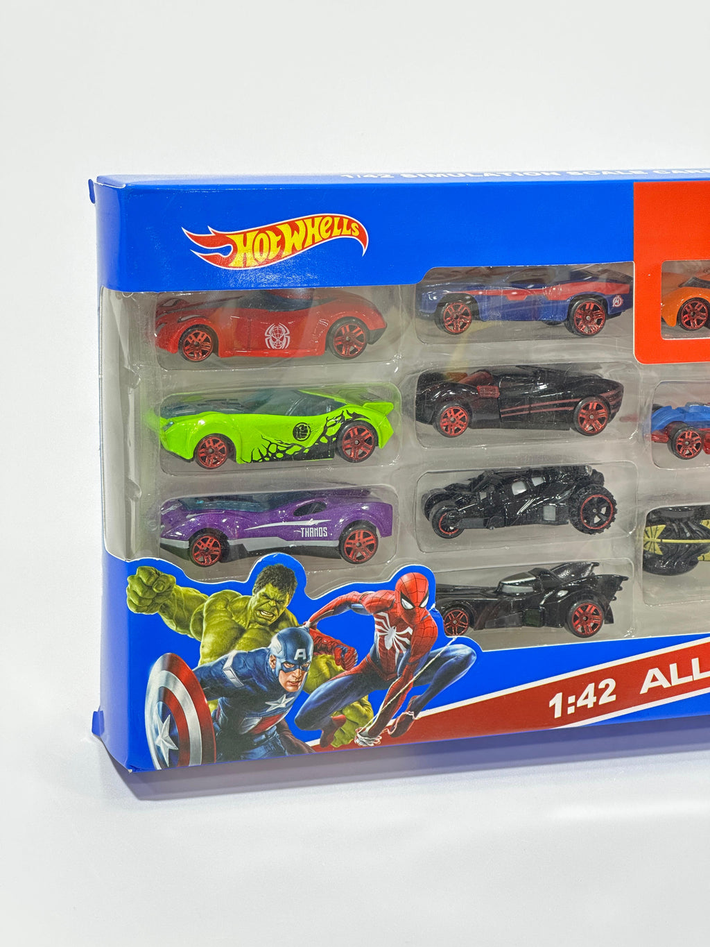 Avengers Edition 10PCS Toy Car Set [1:42 Scale]