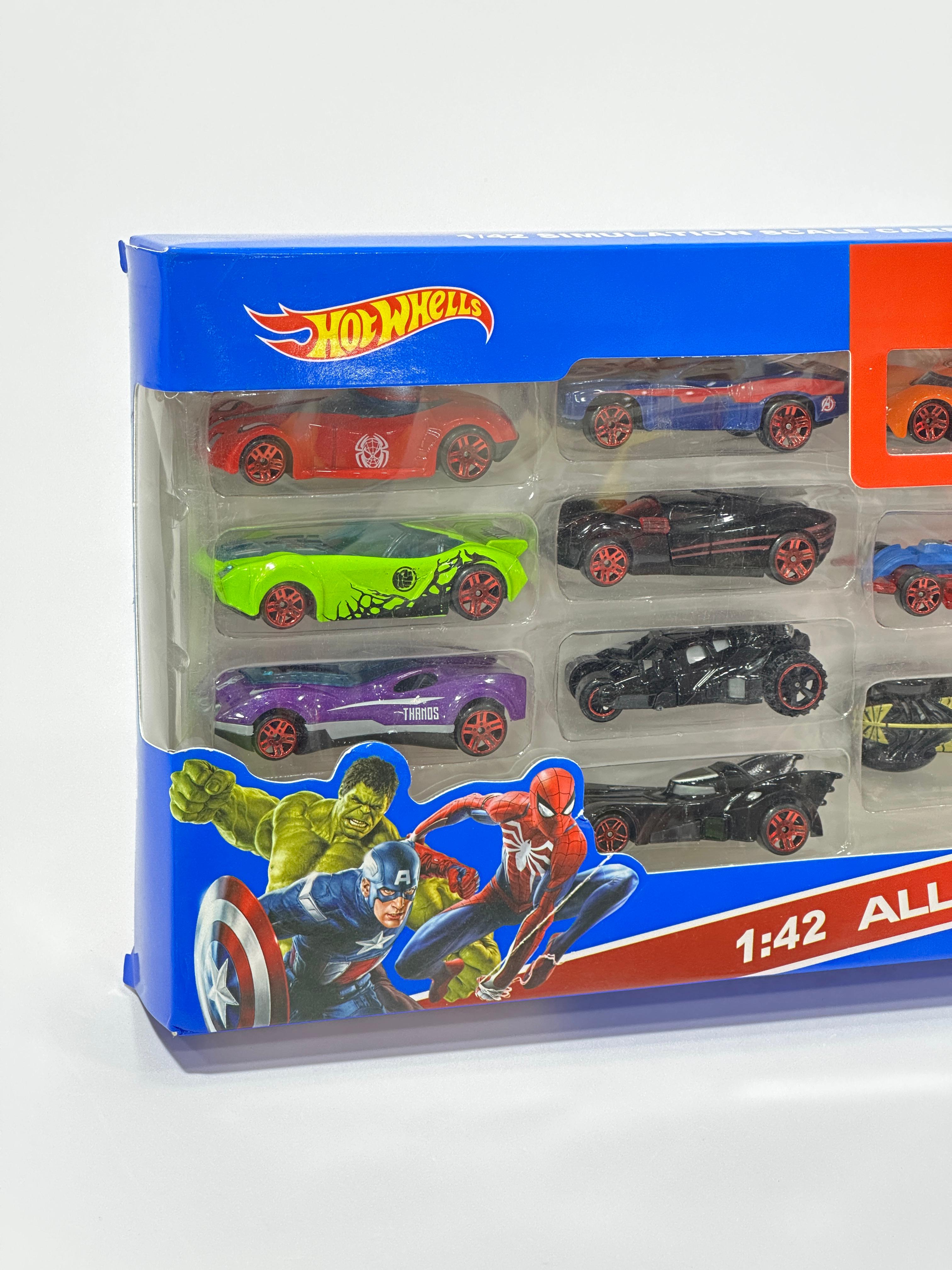 Avengers Edition 10PCS Toy Car Set [1:42 Scale]