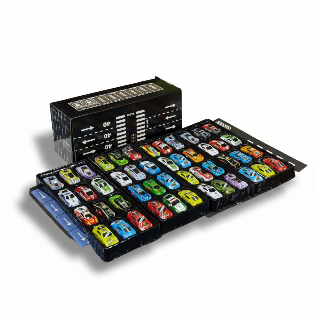 48-Piece Mini Die-Cast Car Collection Set