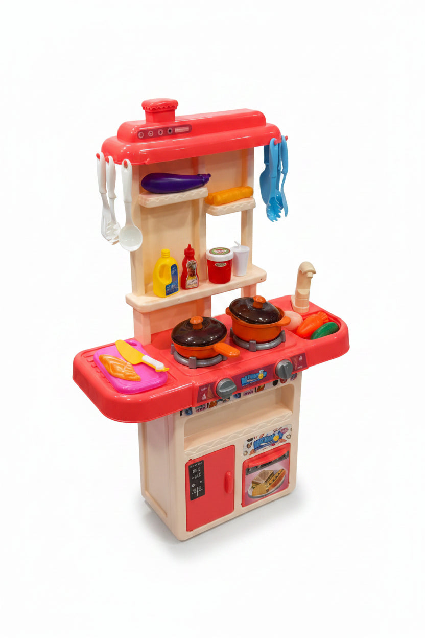 Kids Pretend Play Kitchen Set – Mini Chef Cooking Station