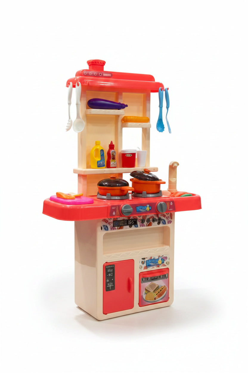 Kids Pretend Play Kitchen Set – Mini Chef Cooking Station