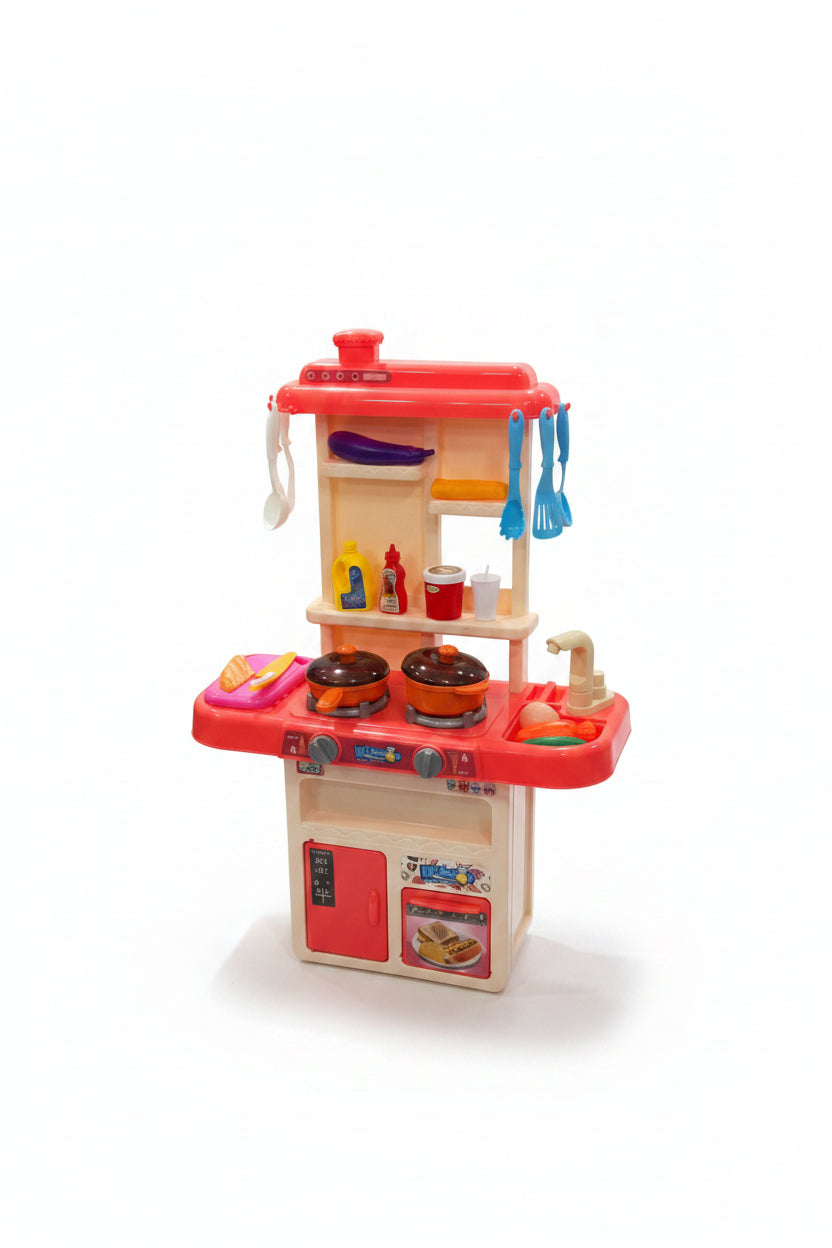 Kids Pretend Play Kitchen Set – Mini Chef Cooking Station