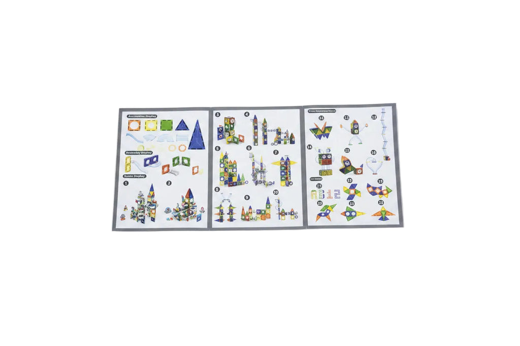Colorful Magnetic Pipeline Building Block Set – 42 Pieces