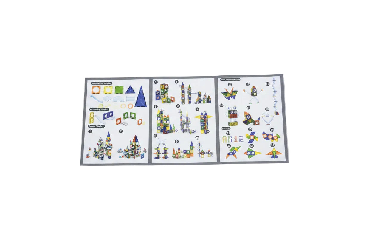 Colorful Magnetic Pipeline Building Block Set – 42 Pieces