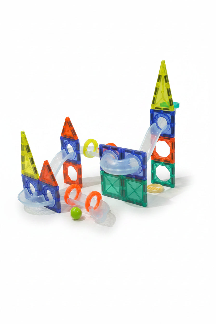 Colorful Magnetic Pipeline Building Block Set – 42 Pieces