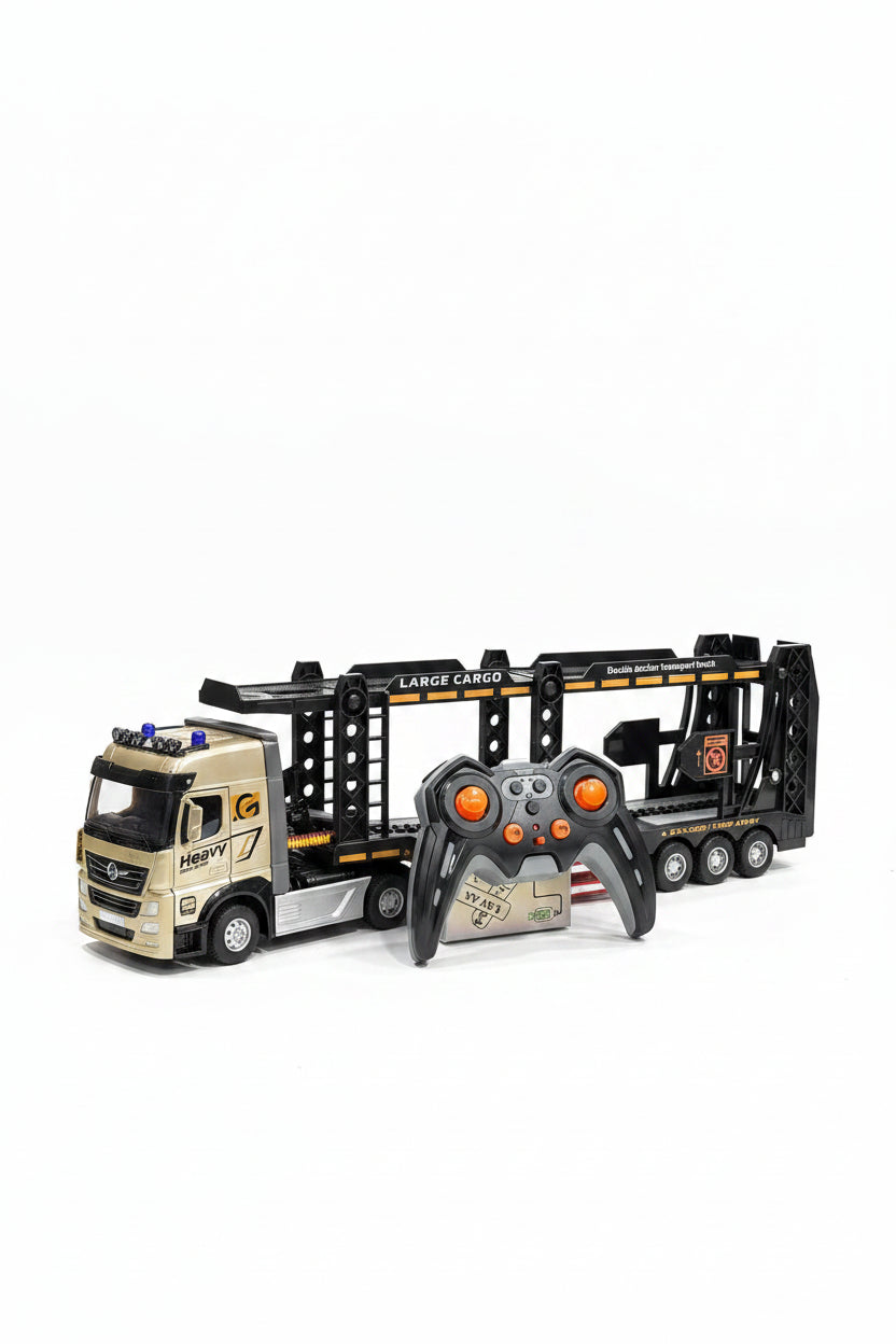 1:24 RC Transport Truck Series – Die-Cast Car Carrier with Remote Control