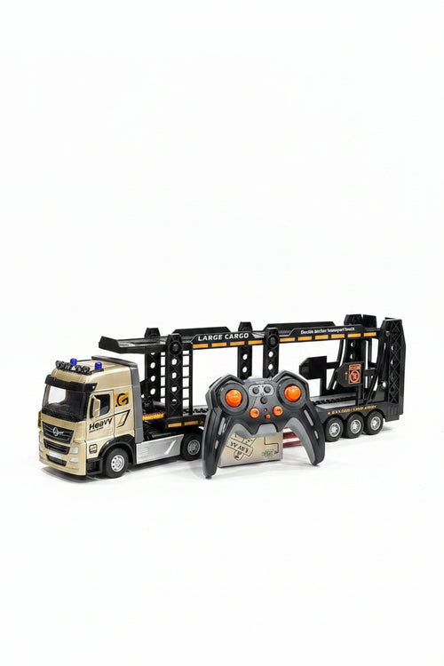1:24 RC Transport Truck Series – Die-Cast Car Carrier with Remote Control