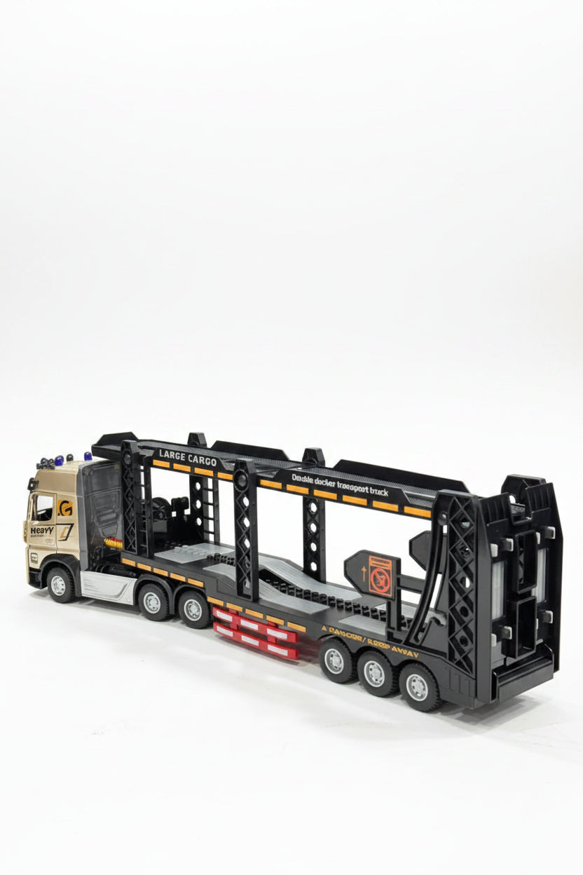 1:24 RC Transport Truck Series – Die-Cast Car Carrier with Remote Control