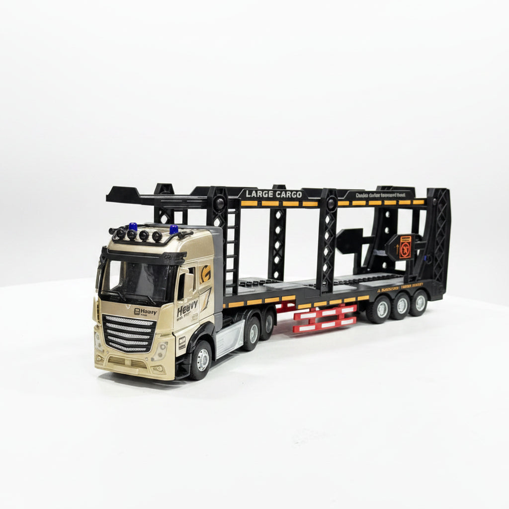 1:24 RC Transport Truck Series – Die-Cast Car Carrier with Remote Control