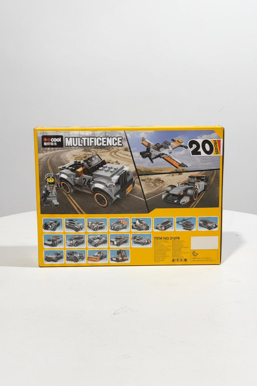 DeCool Multifigence – 20-in-1 Wilderness Pursuit Building Block Set