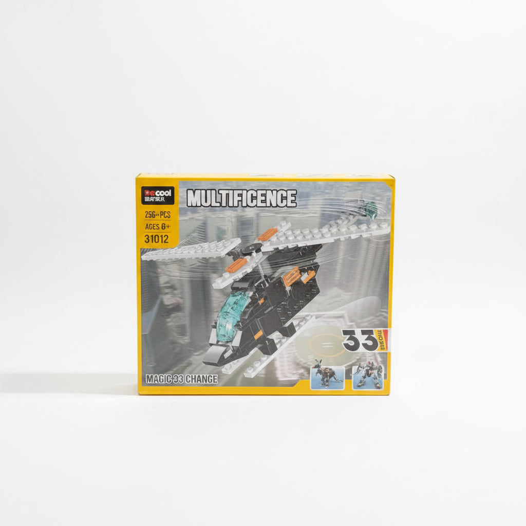 Multifunction 33-in-1 Helicopter Building Block Set
