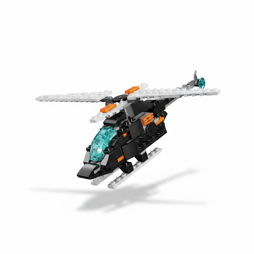 Multifunction 33-in-1 Helicopter Building Block Set