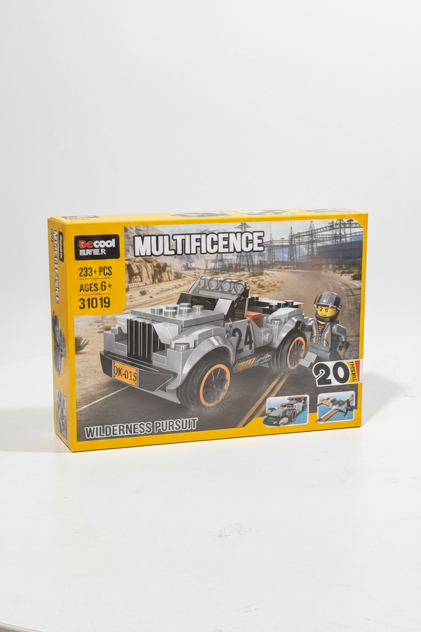 DeCool Multifigence – 20-in-1 Wilderness Pursuit Building Block Set