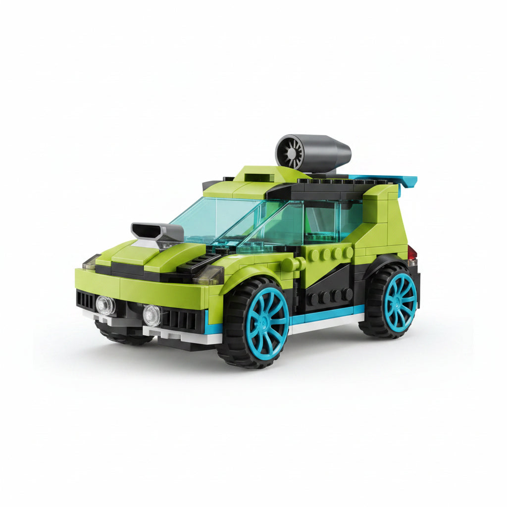 Architect 30-in-1 Rocket Rally Car Building Blocks Set (241 Pieces)