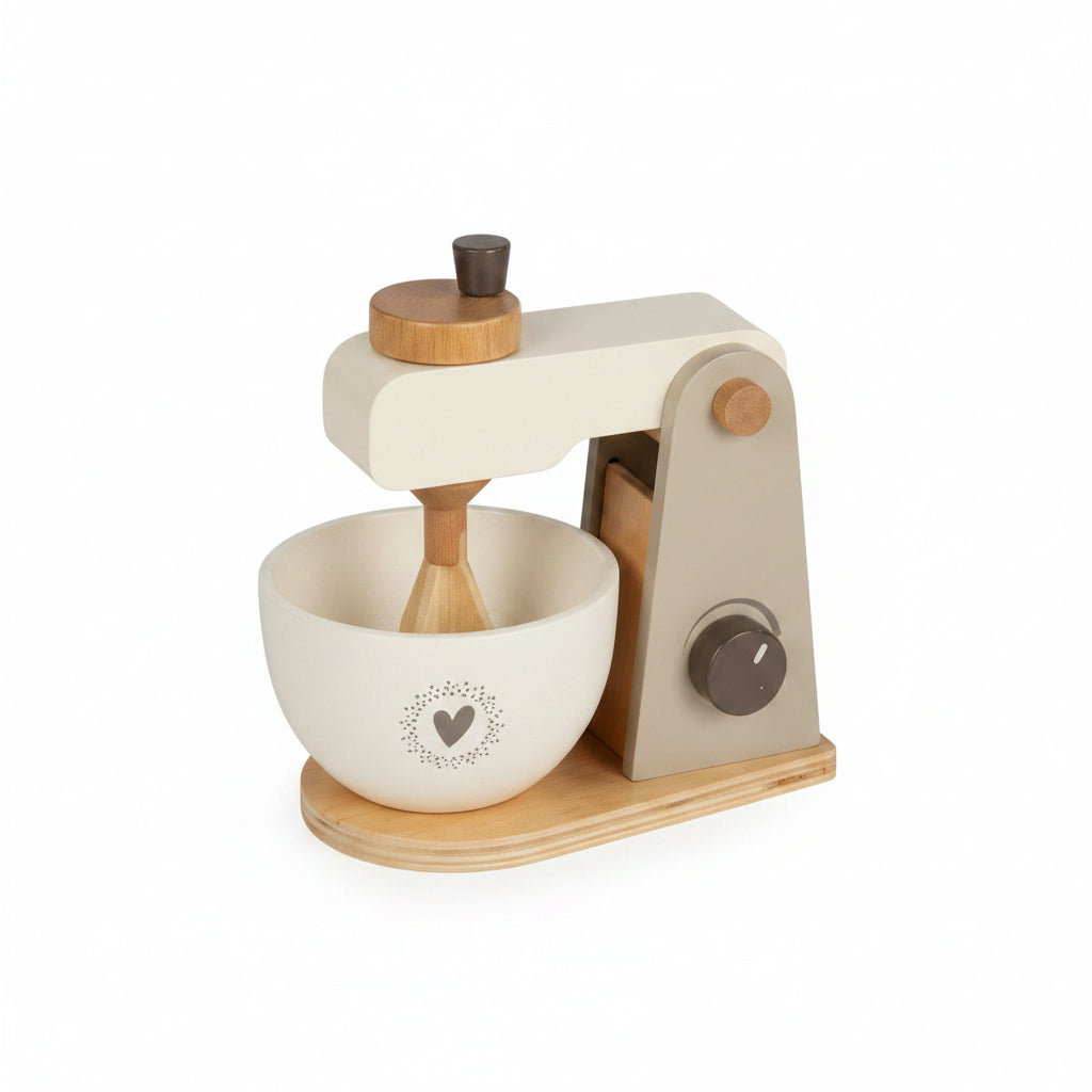 Wooden Toy Mixer – Pretend Play Kitchen Toy