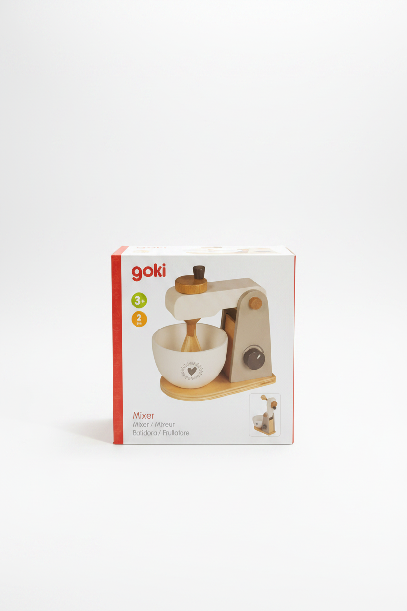 Wooden Toy Mixer – Pretend Play Kitchen Toy