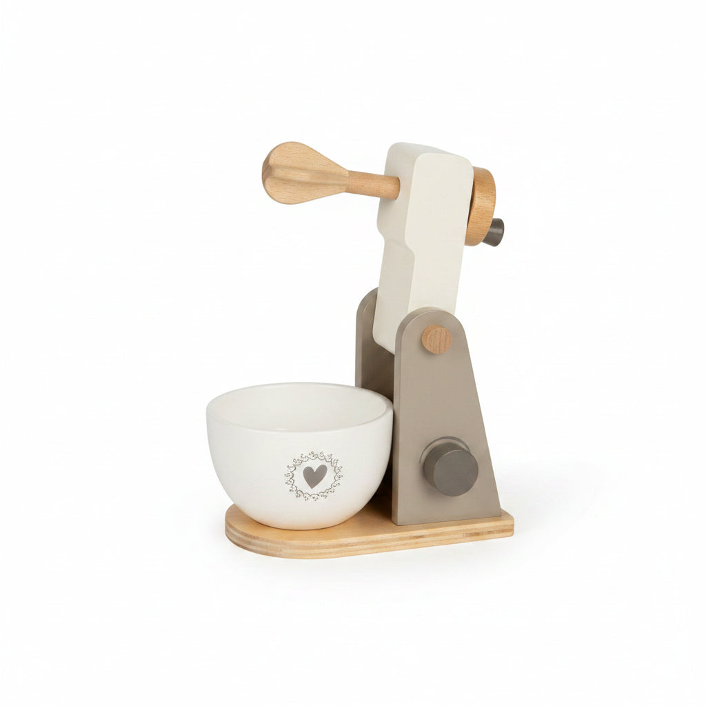 Wooden Toy Mixer – Pretend Play Kitchen Toy