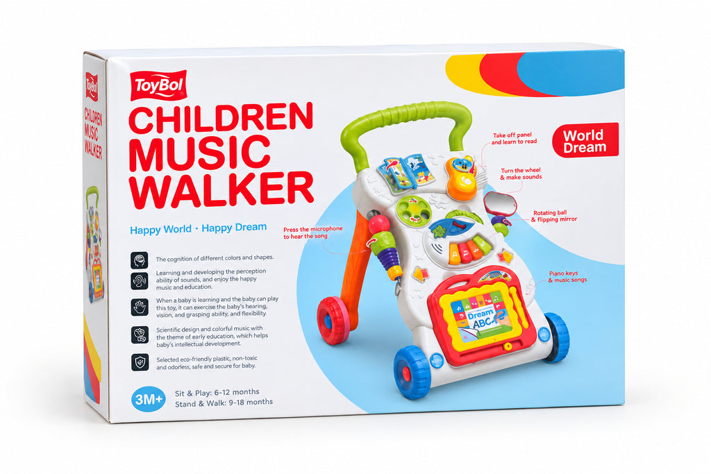 Children Music Walker – Interactive Baby Learning Walker